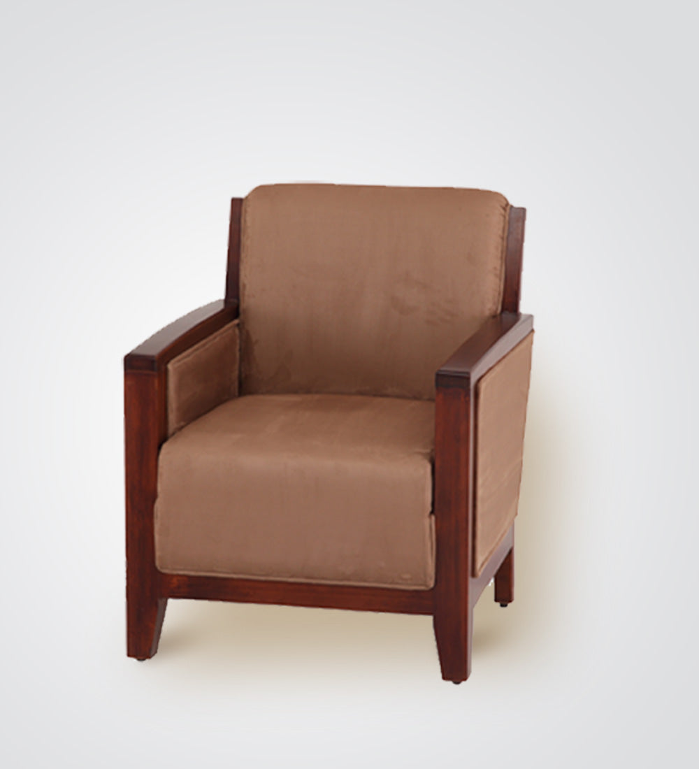 Single wooden sofa chair hot sale