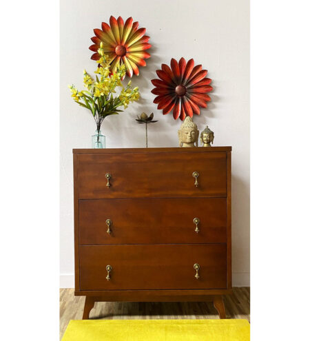 Three Drawer Wooden Cabinet _1