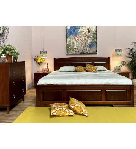Classy King Size Bed Without Storage _1