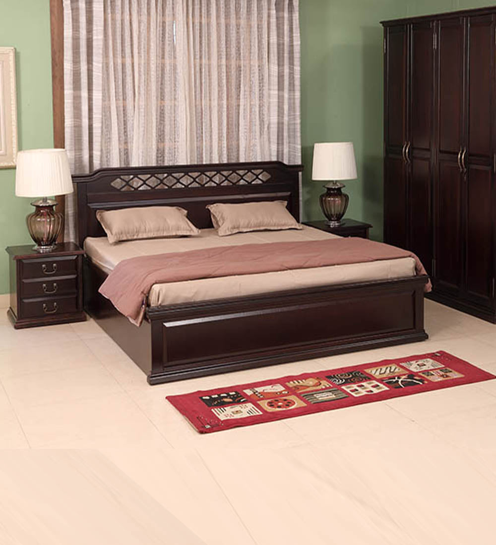 Ekbote king size store bed with storage