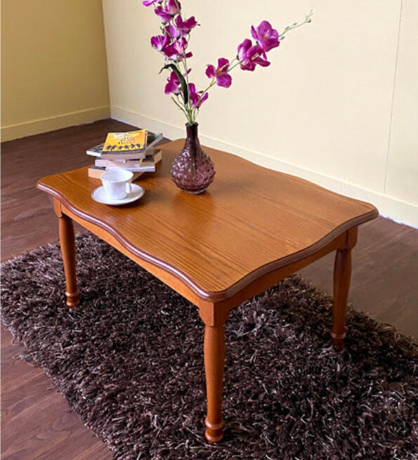 Wooden Curved Coffee Table _1