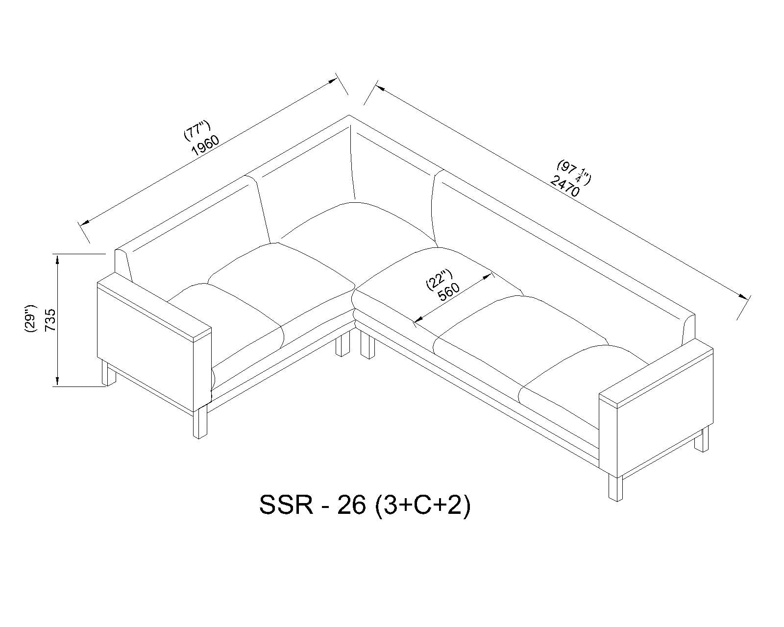 L Shaped Sectional Sofa For 3 2