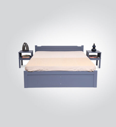 Wooden Double Bed With Storgae _1