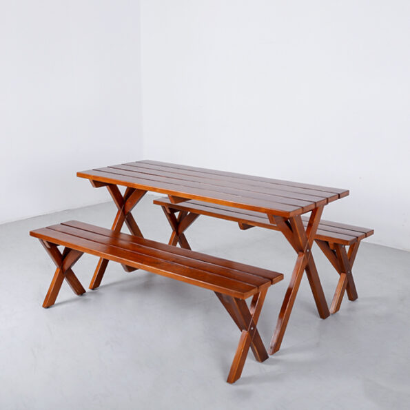 Wooden Bench Table