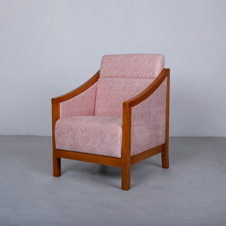 One Seater Pink Sofa