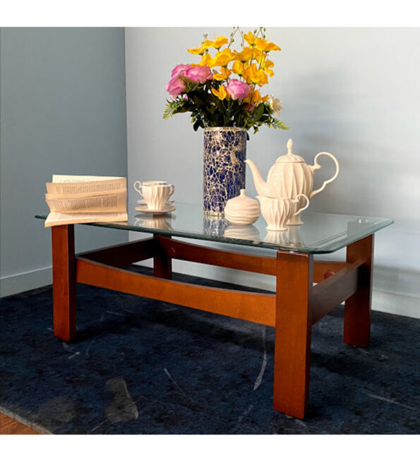 The Elegance and Versatility of Wooden Center Tables: Wooden Glass Top, Oval and Round Designs