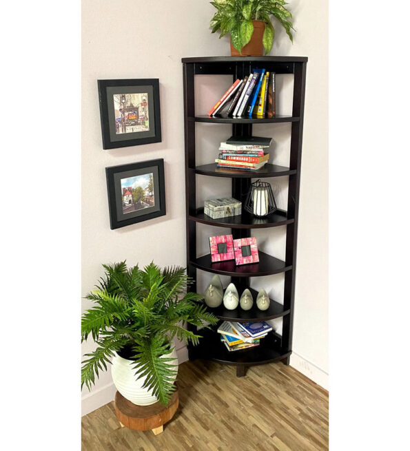 wooden corner unit with display 