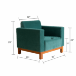 Blue 2 seater collection sofa