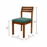 Blue dining set 4 seater maeble