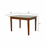 Blue dining set 4 seater maeble