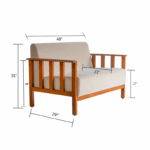 White 2 seater collection sofa