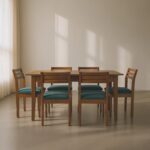 Wooden Dining Table Set For Six