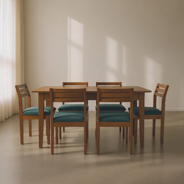 Wooden Dining Table Set For Six