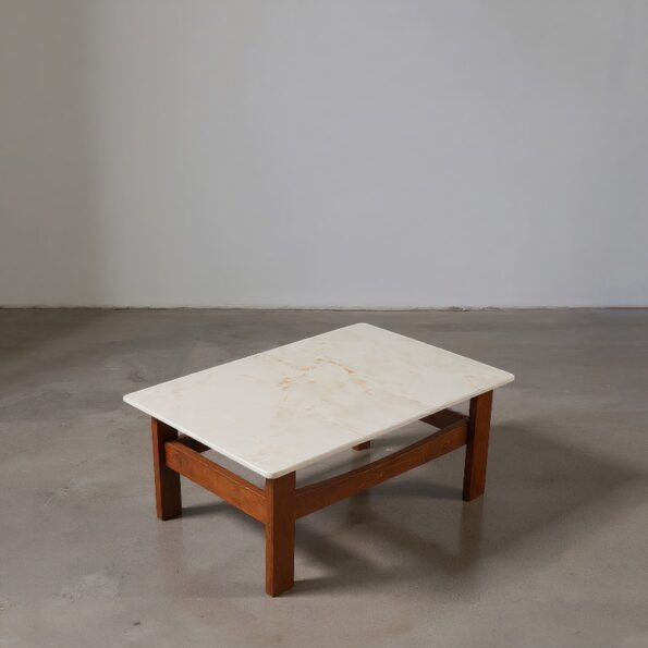 Marble Top Wooden Center Table