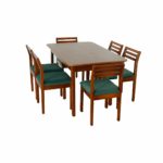 Blue dining set 6 seater
