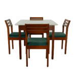 Blue dining set 4 seater maeble