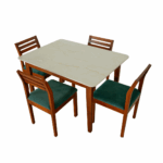 Blue dining set 4 seater maeble