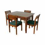 Blue dining set 4 seater