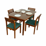Blue dining set 4 seater