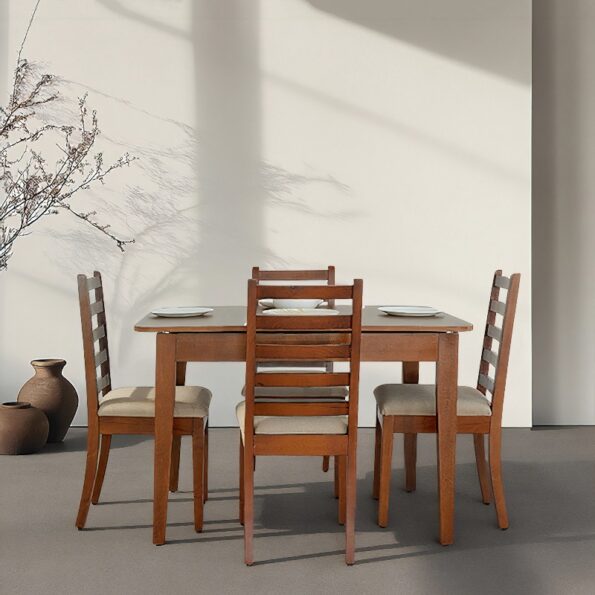Wooden Dining Table Set For Four