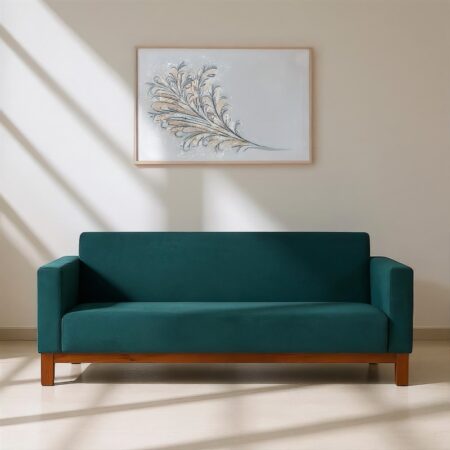 Classic Wooden Three Seater Sofa