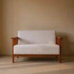 White 2 seater collection sofa