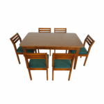 Blue dining set 6 seater