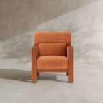 Wooden One Seater Sofa With Arms