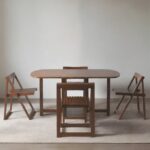 Wooden Folding Dining Table Set