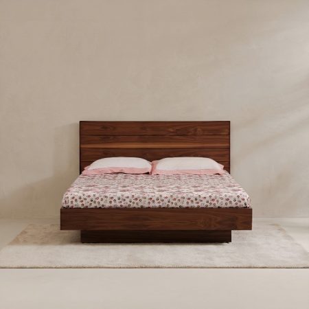 Wooden Bed With Headboard