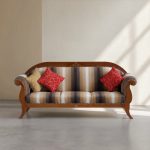Royal Wooden Three Seater Sofa