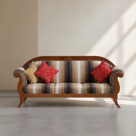 Royal Wooden Three Seater Sofa
