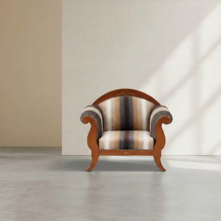 Royal Wooden One Seater Sofa