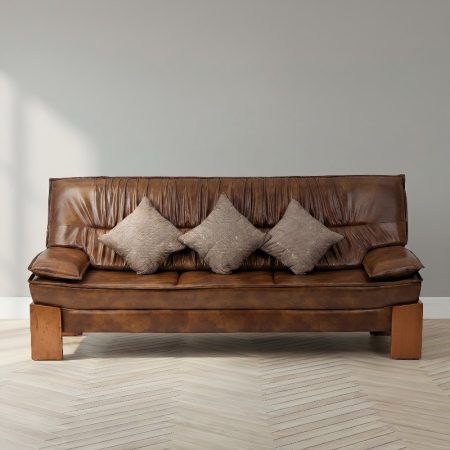 Colossal Wooden Three Seater Sofa