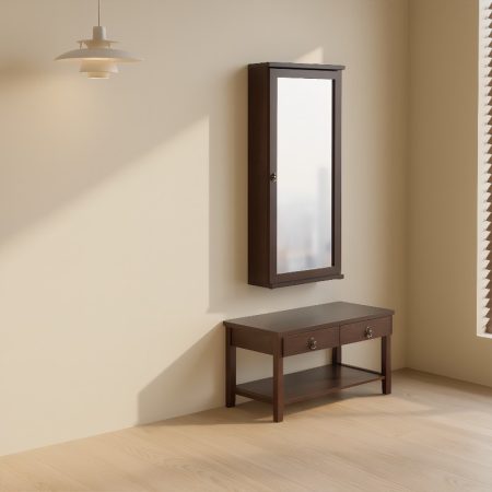 Wooden Mirror Frame With Storage