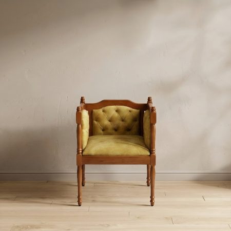 Noble Wooden One Seater Sofa