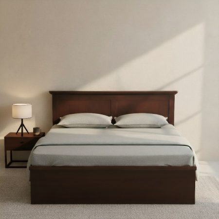 Wooden Queen Size Bed Frame With Storage
