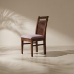 Wooden Dining Chair With Cushion Seat