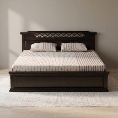 Wooden King Size Bed With Storage