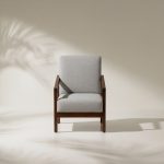 One Seater Sofa With Wooden Arms