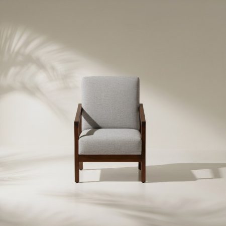 One Seater Sofa With Wooden Arms