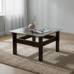 Wooden Glass Side Table