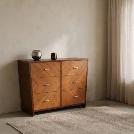 Wooden Chest Of Drawer With Six Drawers