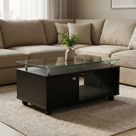 Wooden Center Table With Storage