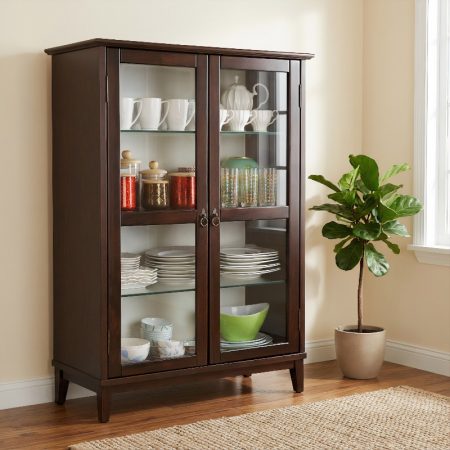 Wooden Glass Display Unit