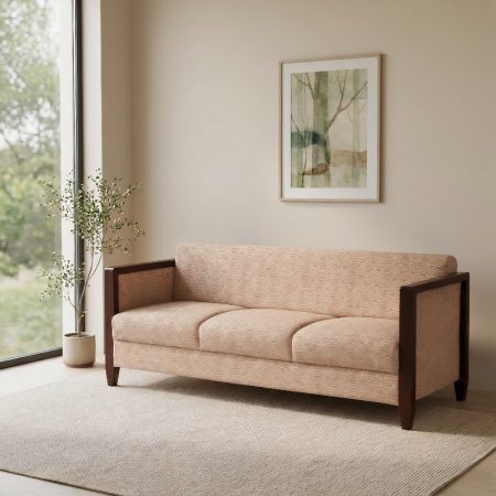 Wooden Elite Three Seater Sofa