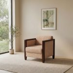 Wooden Elite One Seater Sofa