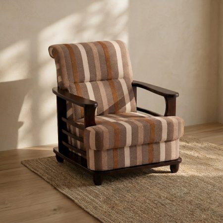 Wooden One Seater Grande Sofa