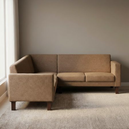 Wooden L-Shape Sofa