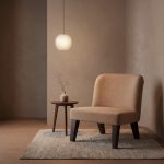 Sleek Wooden Low Chair